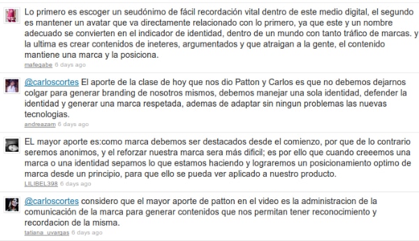 Los estudiantes hablan