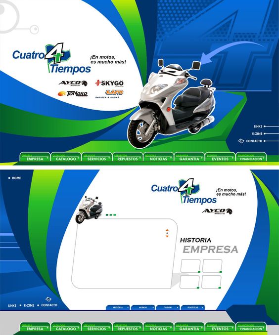 Cuatro Tiempos website