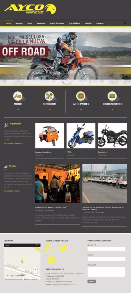diseño de páginas web pereira ayco