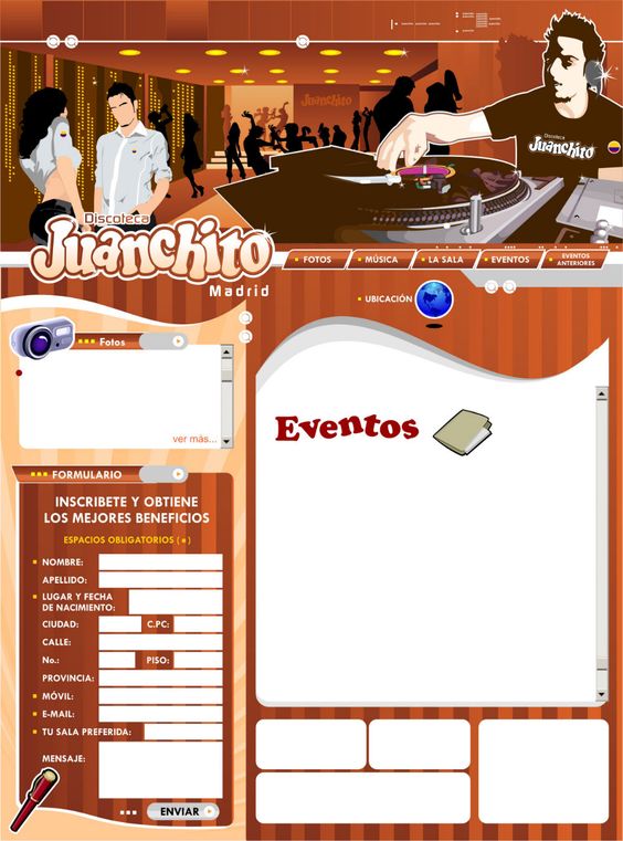 discoteca juanchito diseño de páginas web pereira