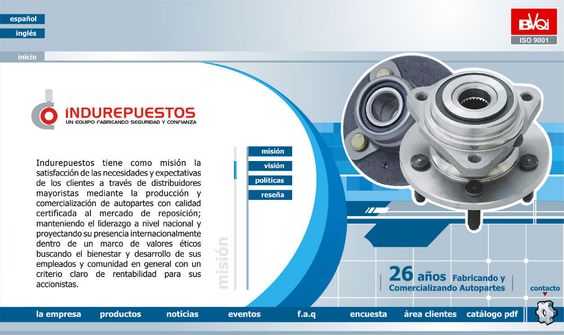 indurepuestos diseño de páginas