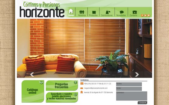 persianas horizonte diseño de páginas web pereira