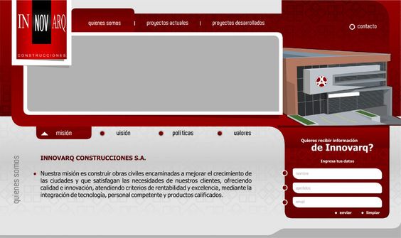innovarq diseño de páginas web pereira