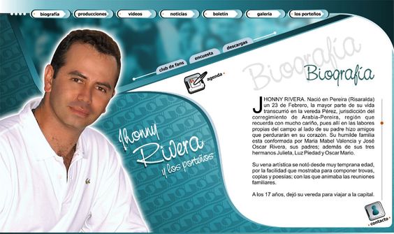 jhonny rivera diseño de páginas web pereira