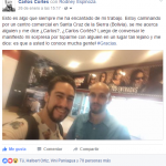 Carlos Cortés con Rodney Espinoza en Ventura Centro Comercial santa Cruz de la Sierra