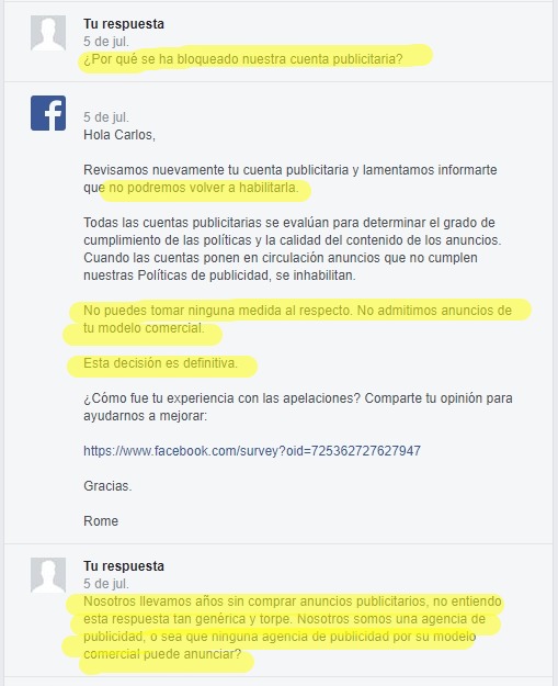Facebook es una mala compañía
