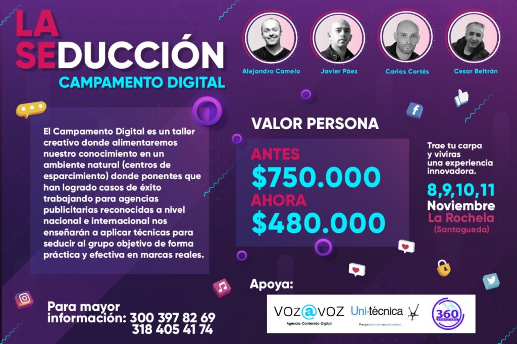 Campamento digital en Manizales con Carlos Cortés