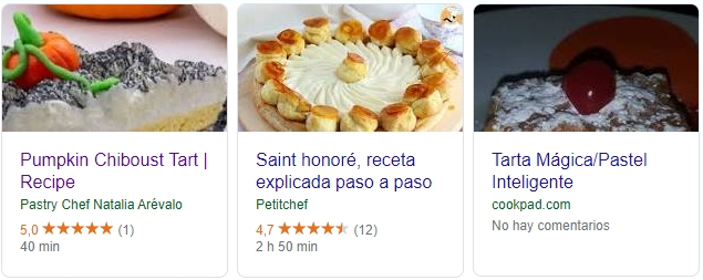 Rich snippet de receta