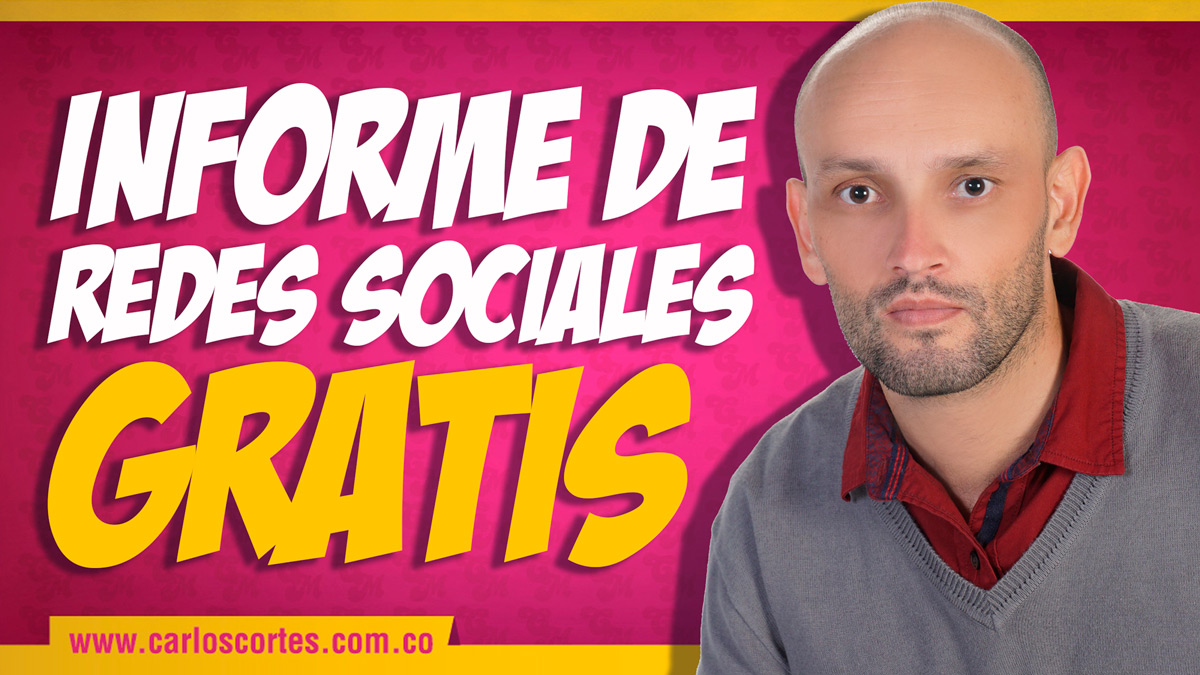 Informe para redes sociales gratis