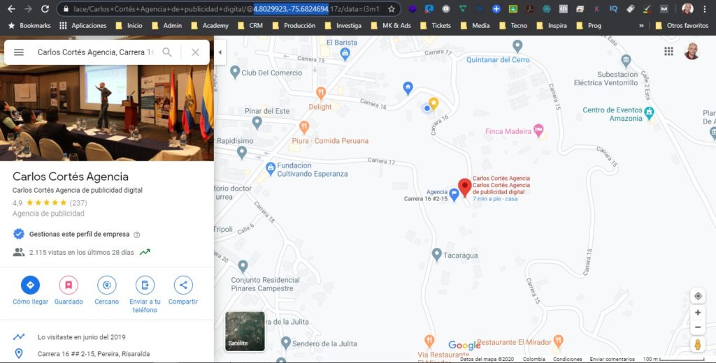 georreferenciando imágenes con Google Maps