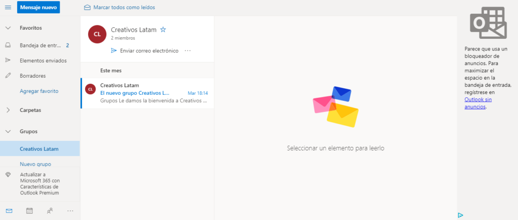 Qué son y para qué sirven los Outlook Groups (Grupos de Microsoft)