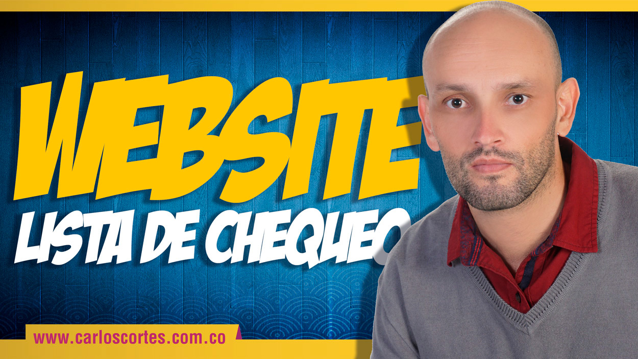Lista de chequeo para el diseño de un website