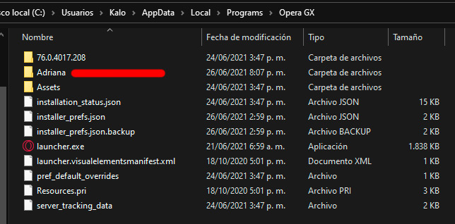 Opera GX Multiusuario
