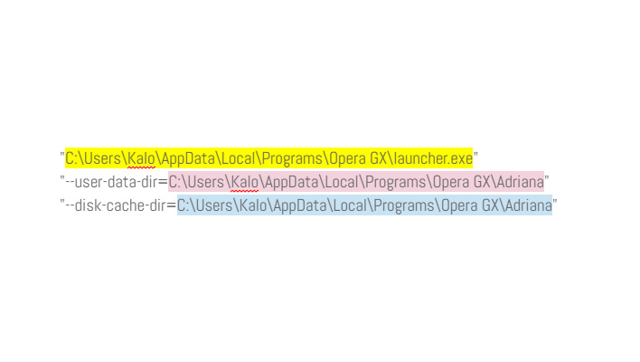 Opera GX crear varios perfiles de usuario