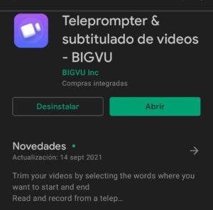 BigVU cómo instalar