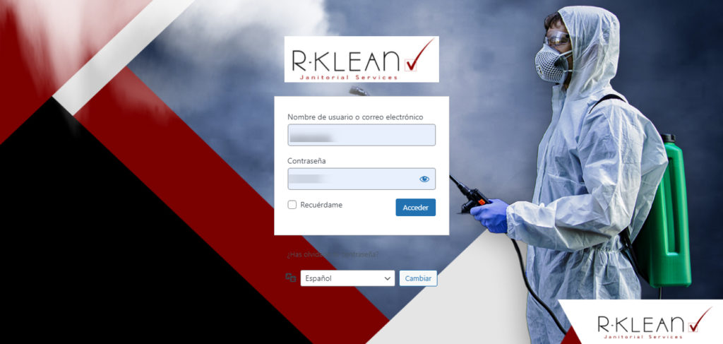 diseño de website para Rklean