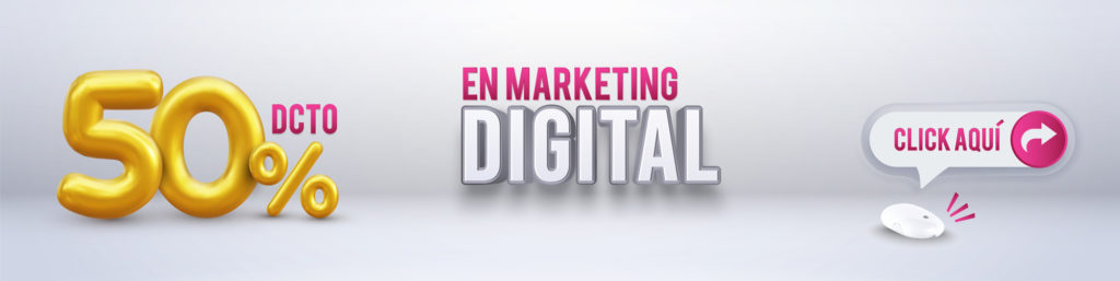 50% de descuento en marketing digital para Isabel Pérez