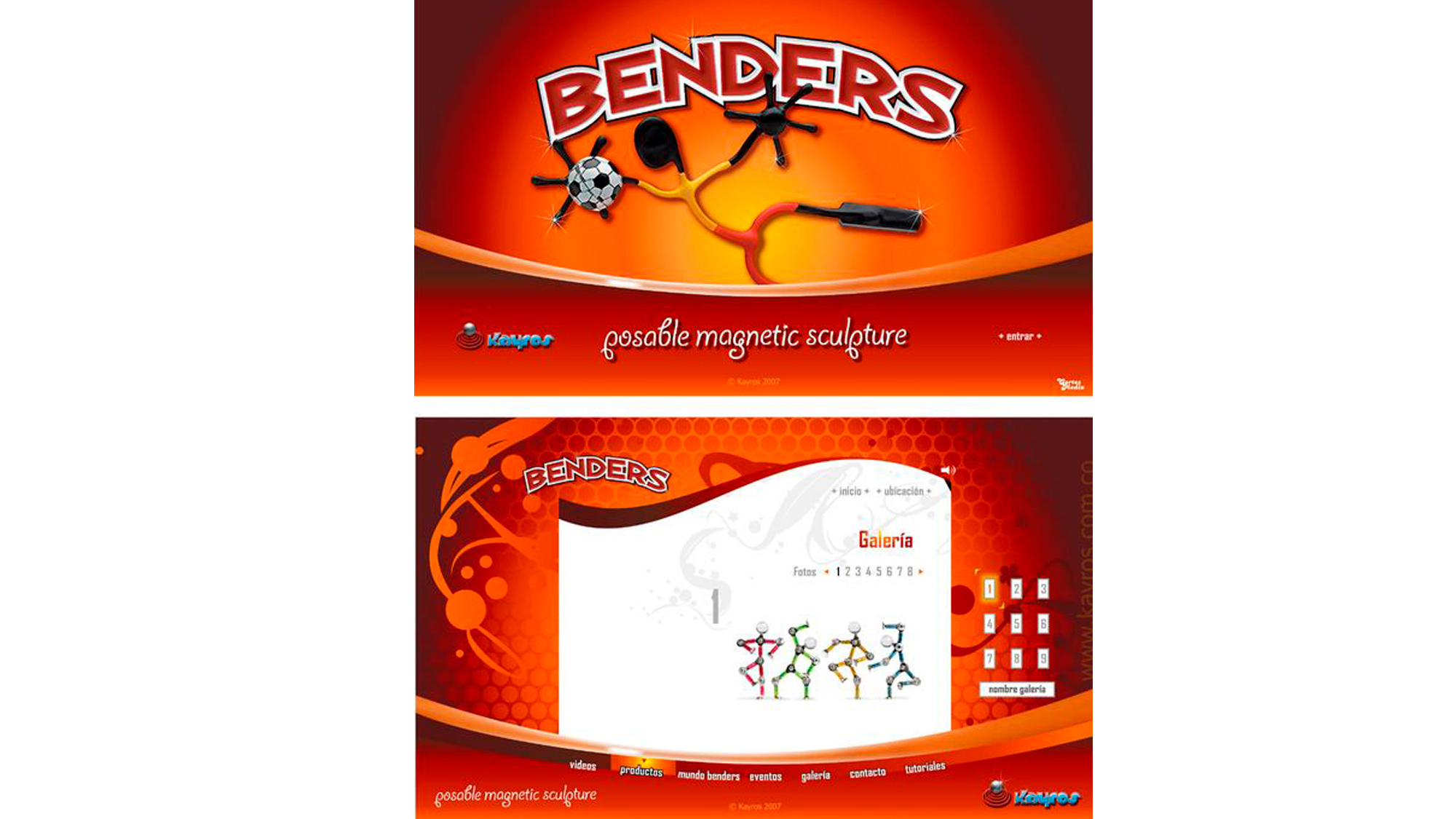diseño de página web para Benders