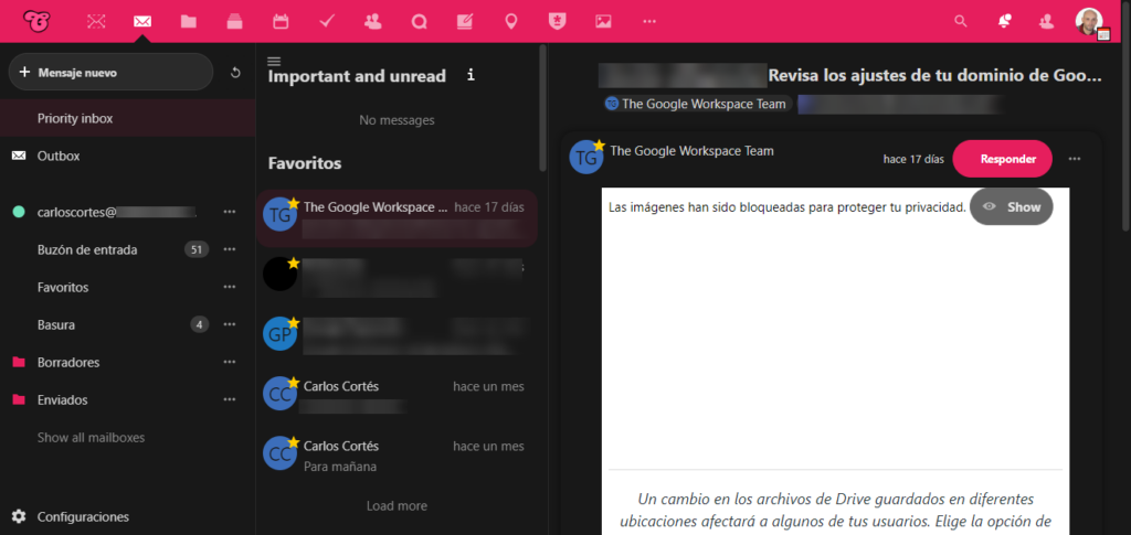 Nextcloud mail