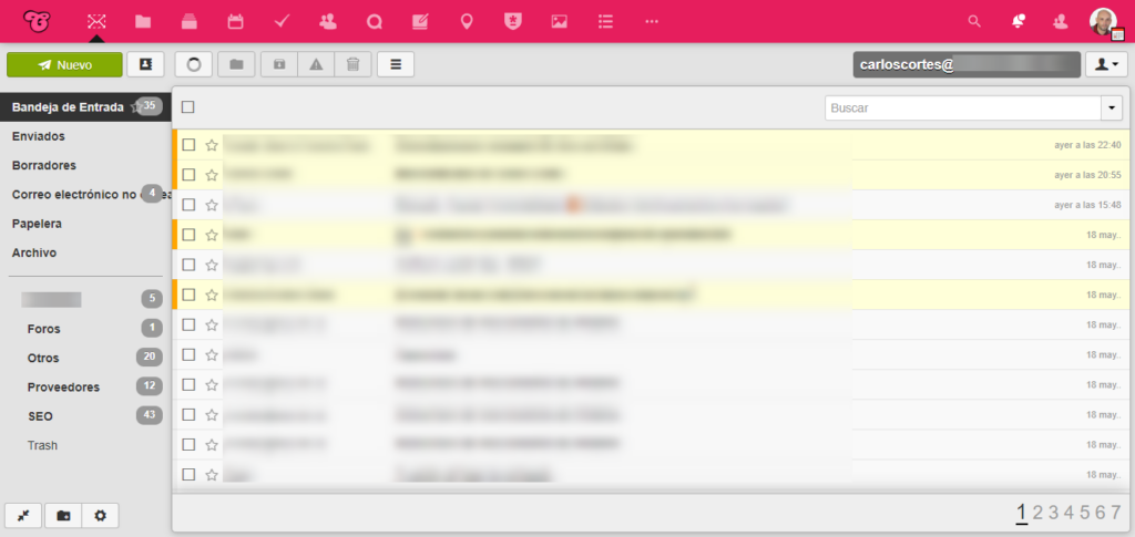 Rainloop en Nextcloud