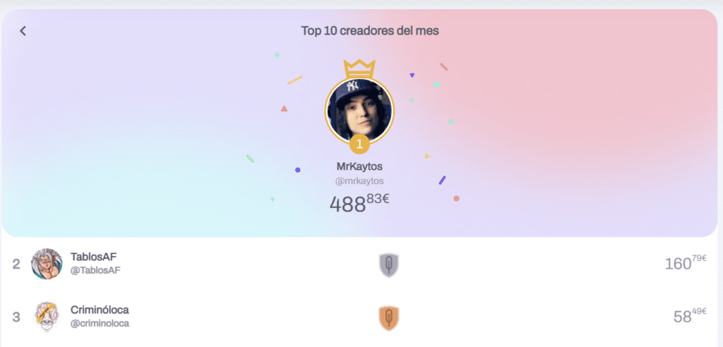MrKaytos líder en facturación en Mamby